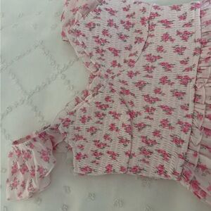 Altar'd State Pink Floral Dress Small